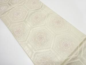 亀甲に華紋織り出し　袋帯